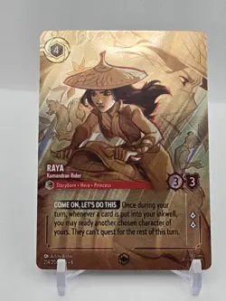 Raya – Kumandran Rider 214/204 • Enchanted Foil • Disney Lorcana • Near Mint - Image 1
