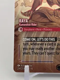 Raya – Kumandran Rider 214/204 • Enchanted Foil • Disney Lorcana • Near Mint - Image 5
