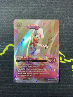 Disney Lorcana Donald Duck - Pie Slinger Enchanted Foil 214/204 English - Image 1