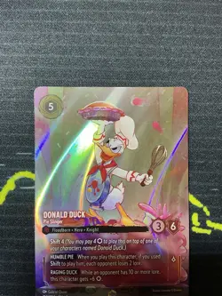 Disney Lorcana Donald Duck - Pie Slinger Enchanted Foil 214/204 English - Image 2