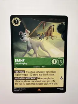 Tramp - Enterprising Dog 110/204 Archazia's Island Rare Disney Lorcana TCG NM - Image 1