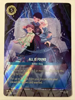 Disney Lorcana - All Is Found Enchanted 220/204 Archazia's Island Frozen ❄ - Image 1