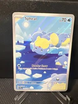 Spheal 199/191 Sv08: Surging Sparks Holo Pokemon TCG Card Illustration Rare - Image 1