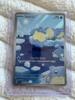 Pokemon TCG Spheal Surging Sparks Illustration Rare Card 199/191 NM Condition - Image 1
