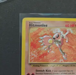 Pokemon TCG Hitmonlee 22/62 - English Fossil WOTC Non Holo Card NM - Image 3