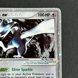 Lugia ex 105/115 EX Unseen Forces Holo Rare Pokemon Card - Image 3