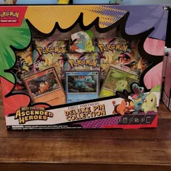 Pokemon TCG Mega Evolution Ascended Heroes First Partners Deluxe Pin Kit - Image 1