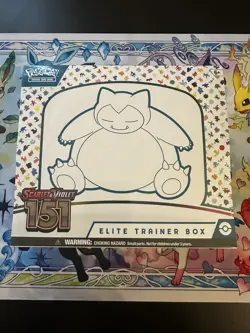 Pokemon TCG Scarlet & Violet 151 Elite Trainer Box ETB Sealed New Snorlax Promo 820650853159 - Image 1