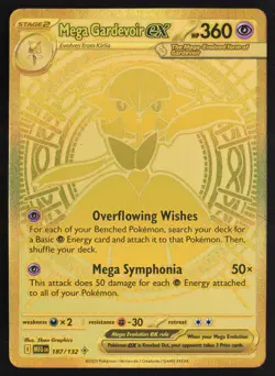Mega Gardevoir ex 187 Mega Hyper Rare Pokemon Mega Evolution NM - Image 1