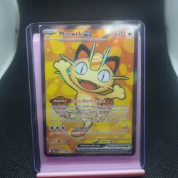 Meowth ex 107/088 Ultra Rare Perfect Order Pokemon TCG Card Near Mint 2026 F/A - Image 1
