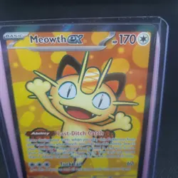 Meowth ex 107/088 Ultra Rare Perfect Order Pokemon TCG Card Near Mint 2026 F/A - Image 2