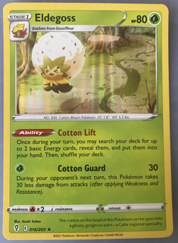 Pokemon TCG - Eldegoss - 016/203 - Holo Rare - Evolving Skies 2021 - Near Mint - Image 1
