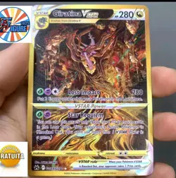 Pokemon TCG Giratina V Star Gold Metal Card -Carta Fanmade In Metallo Collection - Image 1