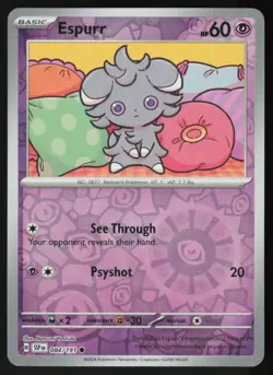 Espurr 084/191 Common Surging Sparks Pokemon Reverse Holo Near Mint - Image 1