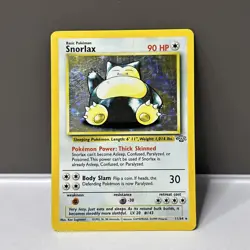 Pokemon TCG Snorlax 11/64 Jungle Holo Rare Unlimited 1999 English MP - Image 1