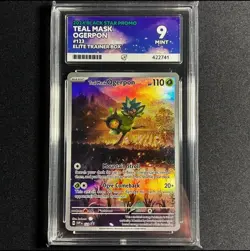 Pokemon TCG - Teal Mask Ogerpon Black Star Promo SVP 123 ACE Mint 9 - Image 1