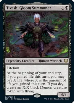 NM - Tivash, Gloom Summoner [C21 - 45] Commander 2021 - Image 1