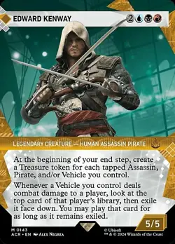 Magic The Gathering MTG EDWARD KENWAY SHOWCASE Assassin's Creed NM - Image 1
