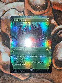 NM FOIL Borderless Exploration Double Masters 2XM MTG Magic the Gathering - Image 1