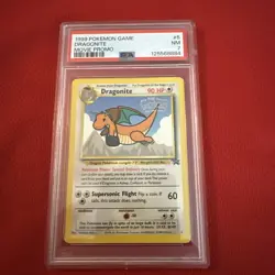 POKEMON 1999 DRAGONITE Movie Promo #5 PSA 7 Near Mint RARE - Image 1