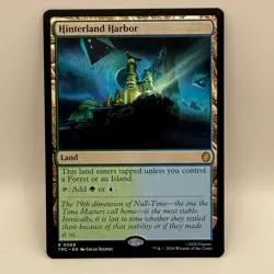 Hinterland Harbor Rare Land TMC Teenage Mutant Ninja Turtles 0069 MTG Card - Image 3