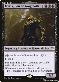 MTG K'rrik, Son of Yawgmoth [C19 - 18] NM - Image 1