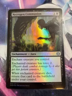 Necrogen Communion 99 Phyrexia: All Will Be One Magic: The Gathering Foil NM - Image 1