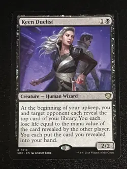 MTG Commander: Secrets of Strixhaven Keen Duelist 0218 NM Rare - Image 1