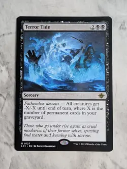 Terror Tide | MTG LCI Ixalan | Black Sorcery Board Wipe Graveyard Rare | NM - Image 1