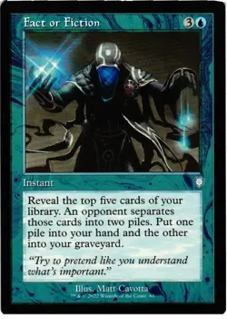 Fact or Fiction (Retro Frame) 84 UC Commander: The Brothers' War NM MTG - Image 1