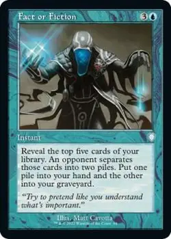 Fact or Fiction (Retro Frame) 84 UC Commander: The Brothers' War NM MTG - Image 4