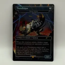 Magic The Gathering Thunderjaw Meteor Golem SLD 2225 Foil Horizon Zero Dawn MTG - Image 2