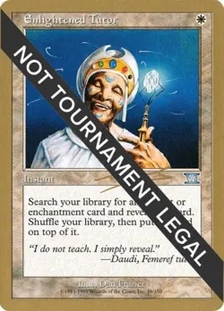 Enlightened Tutor - 2000 Nicolas Labarre (6ED) - Damaged / Poor MTG - Image 1