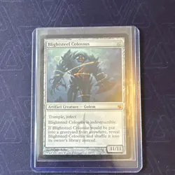 Wizards of the Coast MTG Blightsteel Colossus Mirrodin Besieged Mythic Reg #99 - Image 1