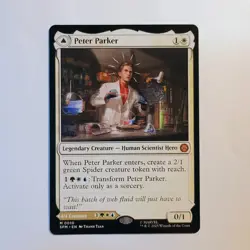 Peter Parker/ Amazing Spider-Man 0010 Magic The Gathering Regular Mythic SPM NM - Image 1