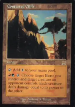 Contested Cliffs - Onslaught: #314, Magic: The Gathering Lp R210 - Image 1