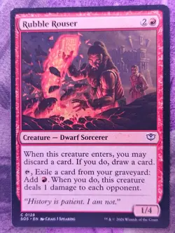 Rubble Rouser 128 Common Secrets of Strixhaven Magic: The Gathering LP - Image 1