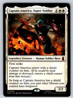 Captain America, Super-Soldier 9 Marvel Super Heroes Magic: The Gathering LP - Image 1