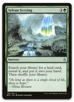 Sylvan Scrying #192 (NM) Battle for Zendikar BFZ Magic MTG - Image 1