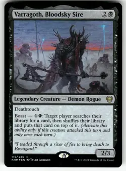 Varragoth, Bloodsky Sire (FOIL) 115 Rare Kaldheim Magic: The Gathering Near Mint - Image 1