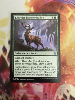 MTG Kenrith's Transformation: Wilds of Eldarine Commander #128 – NM - Image 1