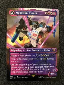 Magic The Gathering MTG - Megatron, Tyrant (Shattered Glass) - UB: Transformers - Image 1