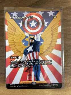 Steelshaper's Gift (Borderless) 0050 Marvel Universe MTG Regular - Image 1