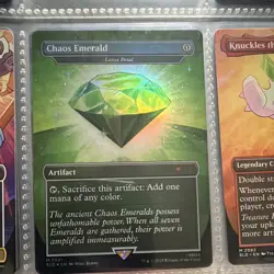 MTG Secret Lair Sonic Chaos Emerald Lotus Petal #7031 Foil Near Mint - Image 1