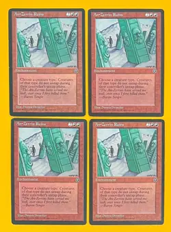 MTG AN-ZERRIN RUINS (x 4) Homelands (OldManMTG 005-843) - Image 1