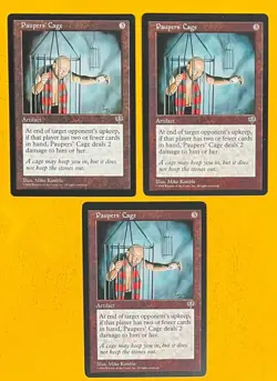 MTG PAUPERS' CAGE (x3) Mirage (OldManMTG 010-240) - Image 1