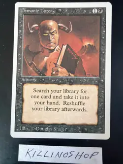 MTG Demonic Tutor Revised NM - Image 1