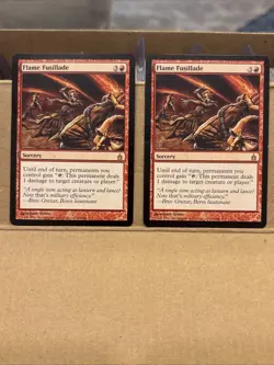 2x Flame Fusillade - Ravnica - Magic the Gathering MTG UP LP - Image 1