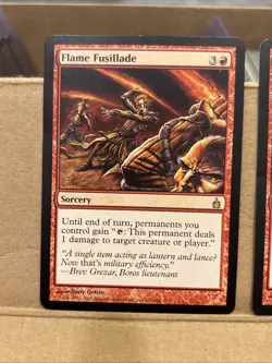 2x Flame Fusillade - Ravnica - Magic the Gathering MTG UP LP - Image 2