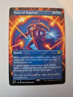 1x Force of Negation (Borderless) Double Masters 2022 Regular 2X2 346 NM x1 - Image 1